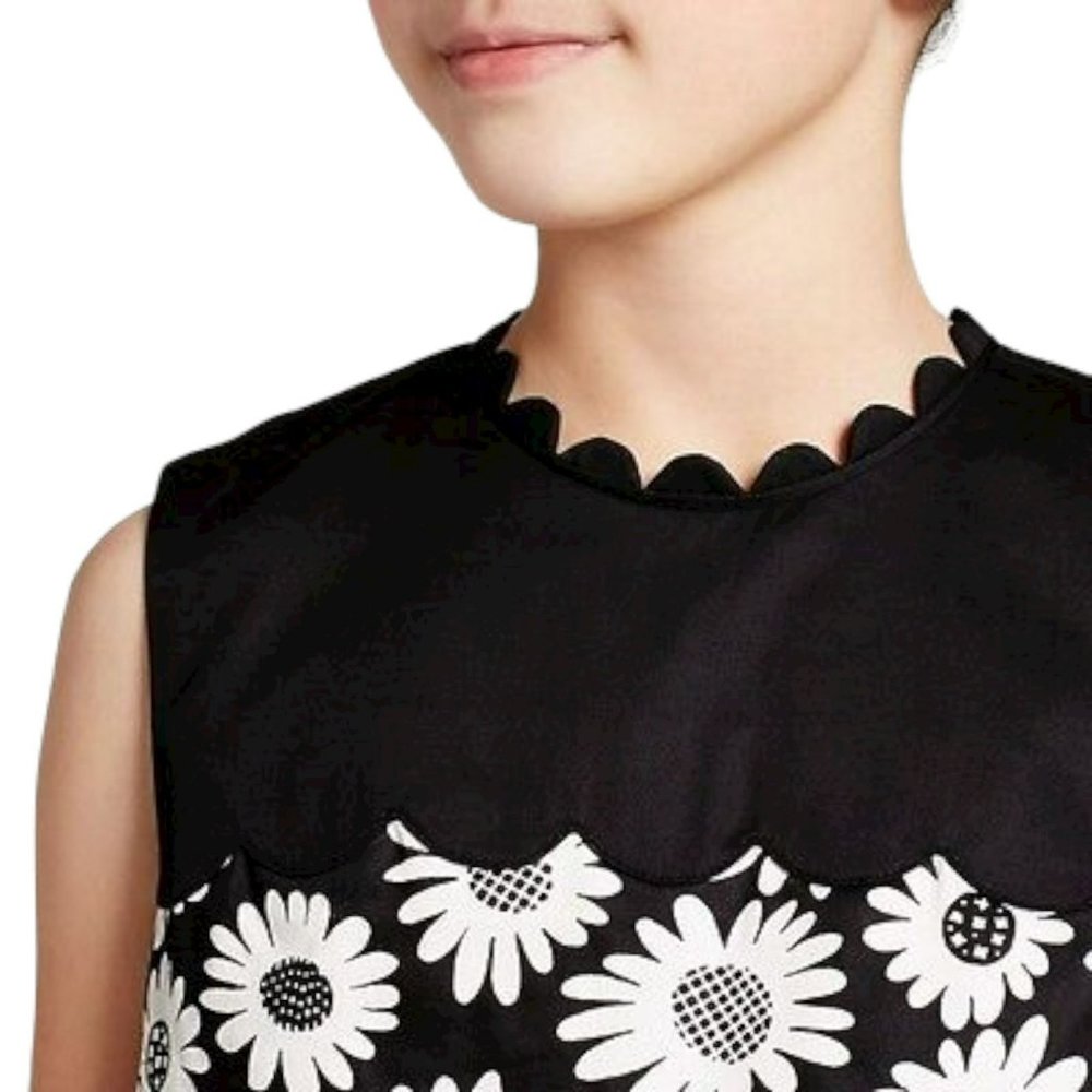 Victoria Beckham Target Kids Girls Daisy Floral Mini Dress Black/White Sz Medium - Picture 3 of 13